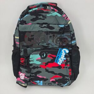 COOKIES ESCOBAR SMELL PROOF BACKPACK CAMO GREEN BAG ODOR PROOF MUTLI POCKET NEW!